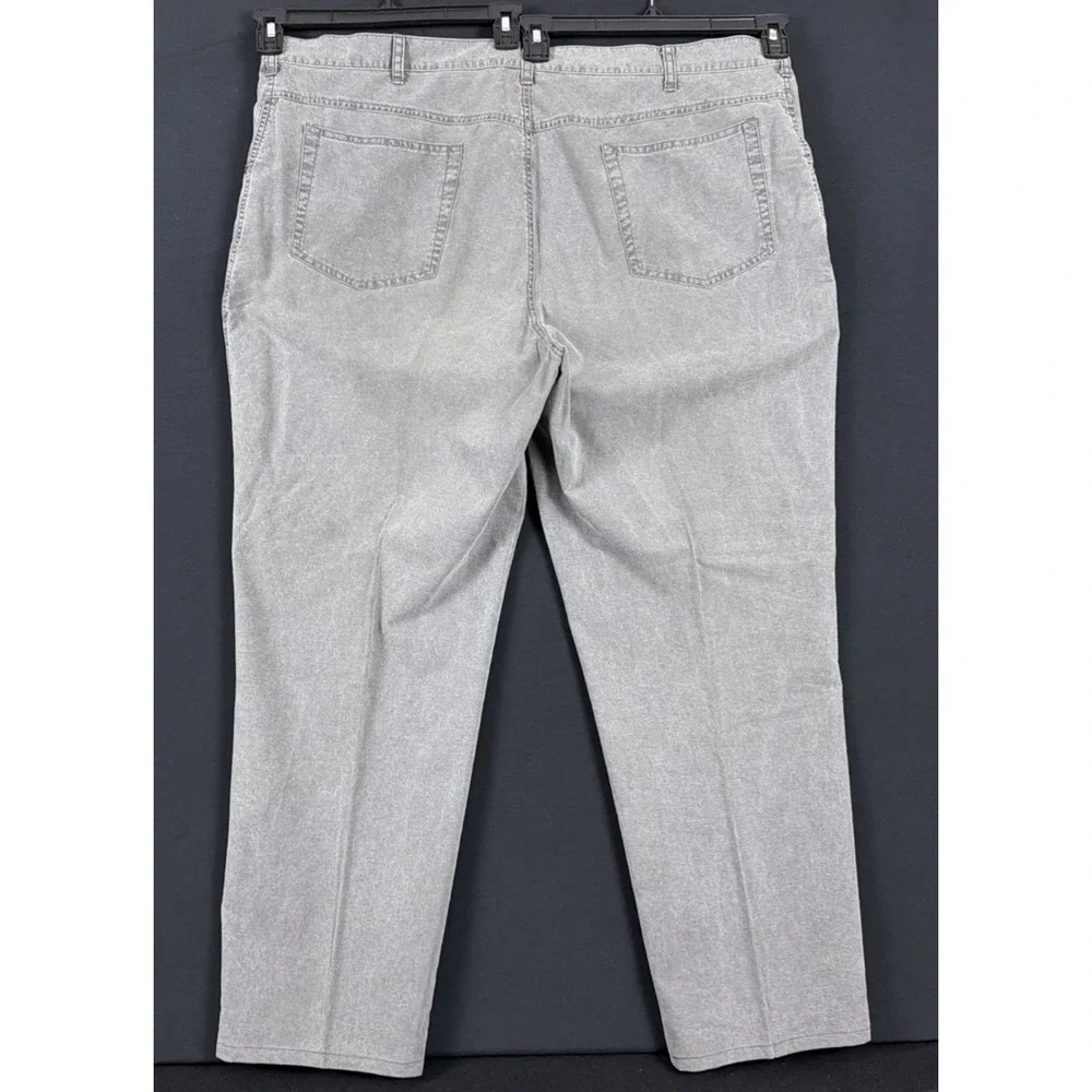 LL Bean Tropic Weight Pant Men 46x32 Heritage Cotton Straight Sunwashed Gray NEW